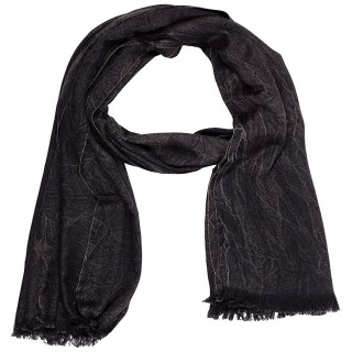 Satin Shaded Stole - Black